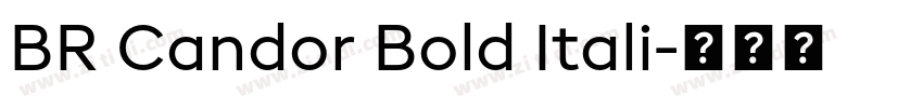 BR Candor Bold Itali字体转换